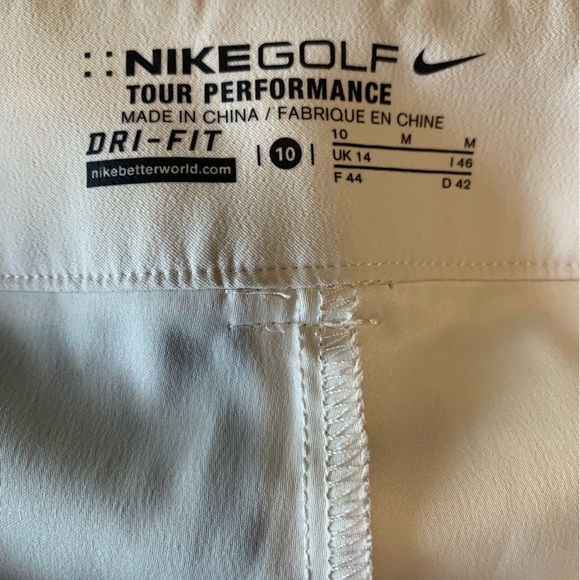 Nike Golf Khaki Skort Womens 10 Tour Performance Dri Fit - Picture 6 of 15